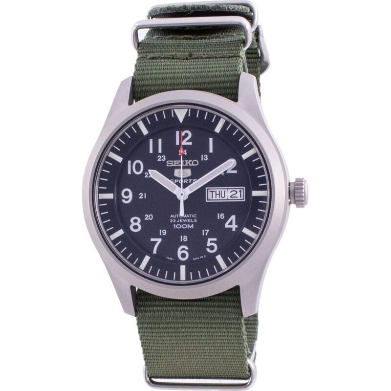 Seiko 5 Sports Blue Dial Automatic SNZG11K1-var-NATO9 100M Men’s Watch - SNZG11K1-var-NATO9