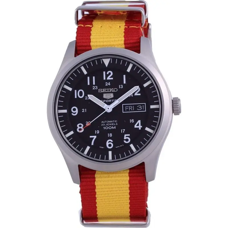 Seiko 5 Sports Automatic Polyester SNZG15K1-var-NATO29 100M Men’s Watch