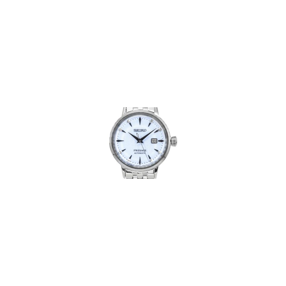 Seiko Presage Cocktail Time Skydiving Diamond Accents Blue Dial Automatic SRE007J1 Women's Watch