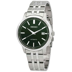 Seiko Discover More Stainless Steel Green Dial 23 Jewels Automatic SRPH89K1 100M Men's Watch