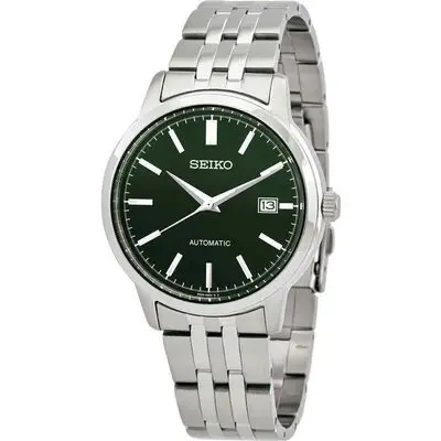 Seiko Discover More Stainless Steel Green Dial 23 Jewels Automatic SRPH89K1 100M Men's Watch