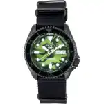 Seiko 5 Sports SKX Street Style Nylon Strap Camouflage Dial Automatic SRPJ37K1 100M Men's Watch