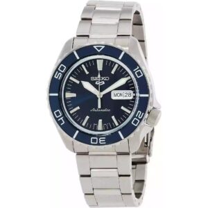 Seiko 5 Sports SKX Series Stainless Steel Blue Sunray Dial Automatic SRPK97K1 100M Men's watch