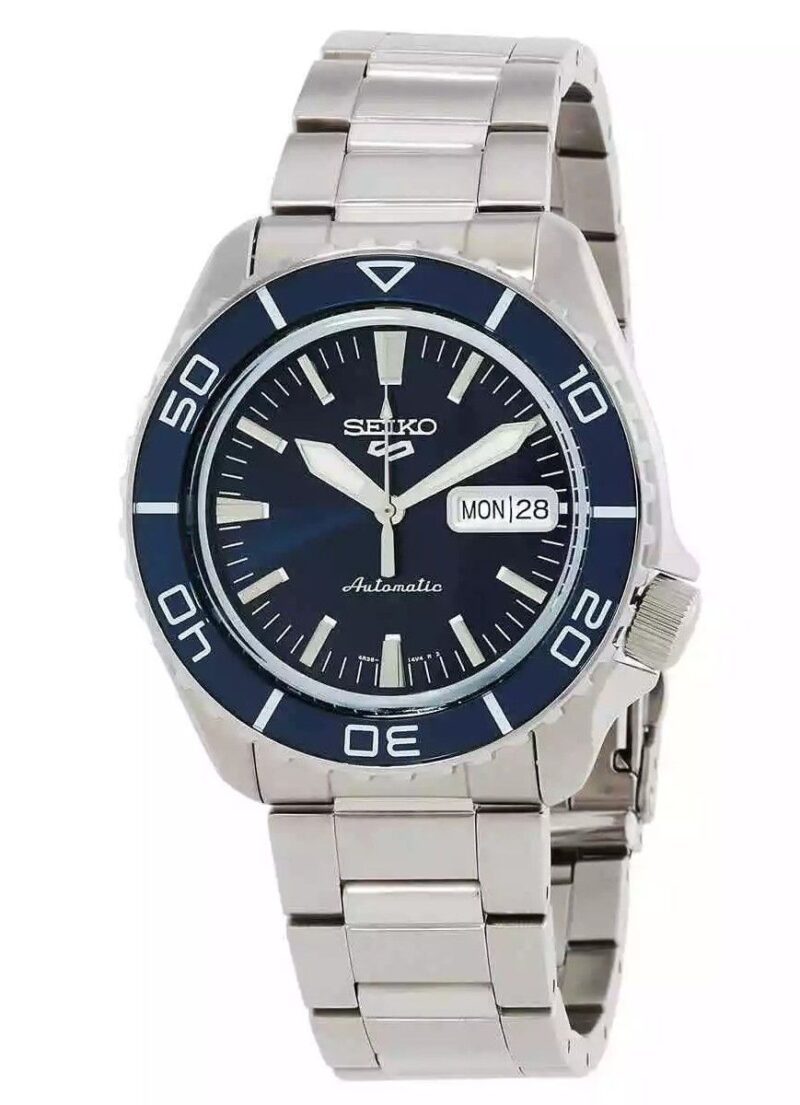 Seiko 5 Sports SKX Series Stainless Steel Blue Sunray Dial Automatic SRPK97K1 100M Men's watch