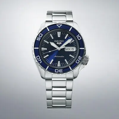 Seiko 5 Sports SKX Series Stainless Steel Blue Sunray Dial Automatic SRPK97K1 100M Men’s watch - SRPK97K1