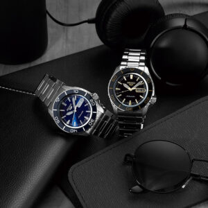 Seiko 5 Sports SKX Series Stainless Steel Blue Sunray Dial Automatic SRPK97K1 100M Men's watch