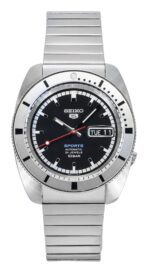 Seiko 5 Sports 1968 Recreation Limited Edition Black Dial Automatic SRPL05K1 100M Men's Watch With Extra Strap