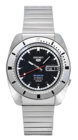 Seiko 5 Sports 1968 Recreation Limited Edition Black Dial Automatic SRPL05K1 100M Men's Watch With Extra Strap