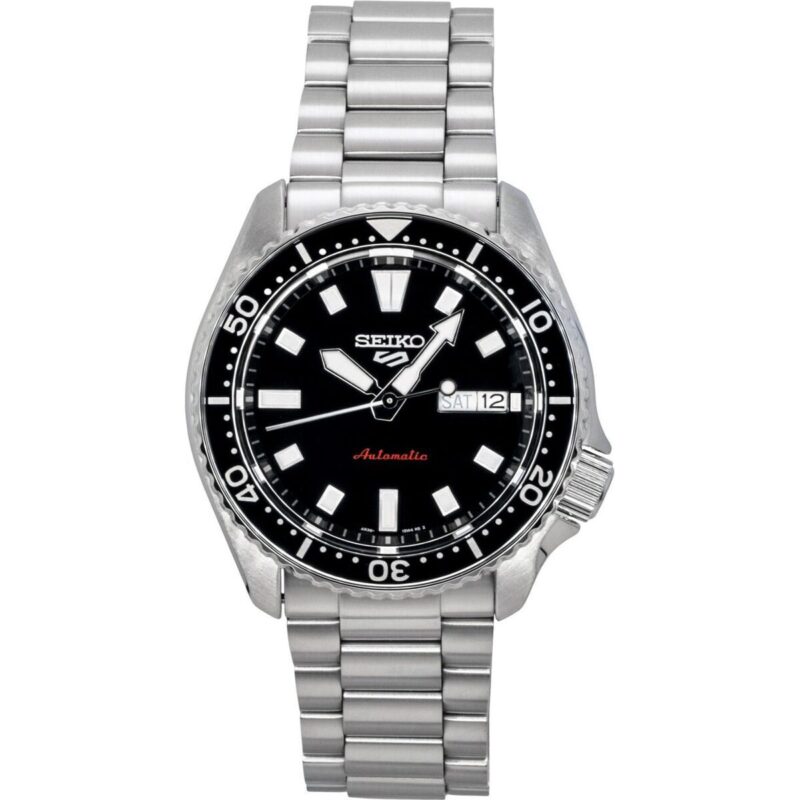 Seiko 5 Sports SKX Redux Stainless Steel Black Dial Automatic SRPL85K1 100M Men's Watch