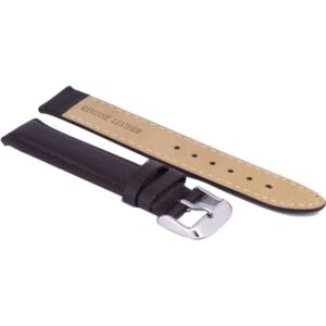 Dark Brown Ratio Brand Leather Watch Strap 18mm