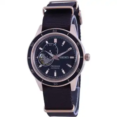Seiko Presage Style 60's Open Heart Black Dial Automatic SSA426 SSA426J1 SSA426J Men's Watch