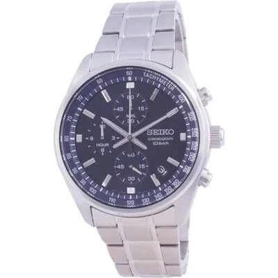 Seiko Chronograph Quartz SSB377 SSB377P1 SSB377P 100M Men's Watch