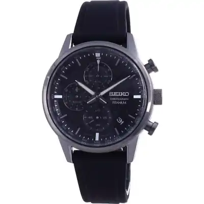 Seiko Discover More Titanium Chronograph Quartz SSB393 SSB393P1 SSB393P 100M Men's Watch