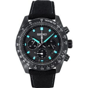 Seiko Prospex Black Series Night Vision Speedtimer Chronograph Black Dial Solar SSC923P1 100M Men's Watch