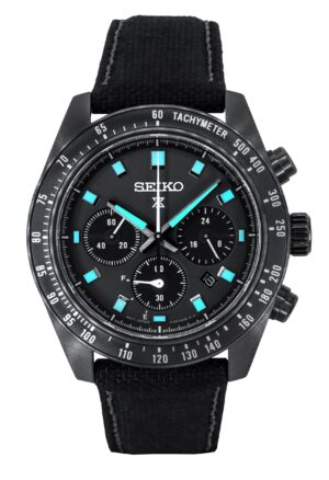 Seiko Prospex Black Series Night Vision Speedtimer Chronograph Black Dial Solar SSC923P1 100M Men's Watch
