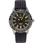 Seiko Presage Style60's GMT Calf Leather Strap Black Dial Automatic SSK013J1 Men's Watch