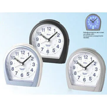 Elite Sveglia Analogica Nera / Black Alarm Clock (ST 4400B) Unisex WATCHES