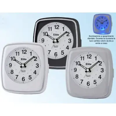 Elite Sveglia Analogica Bianca / White Alarm Clock (ST 4700W)  Watch