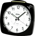 ELITE Sveglia silent con luce e snooze - NERO - Silent alarm clock with light and snooze - BLACK (ST4500_B) Unisex WATCHES