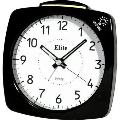 Elite Sveglia Silent Con Luce E Snooze - Nero - Silent Alarm Clock With Light And Snooze - Black (ST4500_B) Unisex WATCHES
