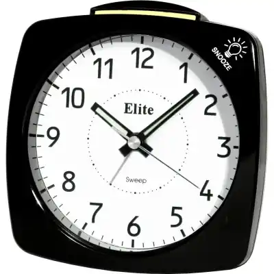 Elite Sveglia Silent Con Luce E Snooze - Nero - Silent Alarm Clock With Light And Snooze - Black (ST4500_B) Unisex WATCHES