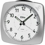 Elite Sveglia Silent Con Luce E Snooze - Argento - Silent Alarm Clock With Light And Snooze - Silver (ST4500_S) Unisex WATCHES