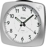 ELITE Sveglia silent con luce e snooze - ARGENTO - Silent alarm clock with light and snooze - SILVER (ST4500_S) Unisex WATCHES