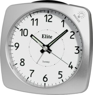 ELITE Sveglia silent con luce e snooze - ARGENTO - Silent alarm clock with light and snooze - SILVER (ST4500_S) Unisex WATCHES