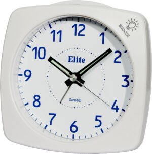 ELITE Sveglia silent con luce e snooze - BIANCO - Silent alarm clock with light and snooze - WHITE (ST4500_W) Unisex WATCHES