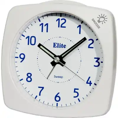 Elite Sveglia Silent Con Luce E Snooze - Bianco - Silent Alarm Clock With Light And Snooze - White (ST4500_W) Unisex WATCHES