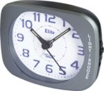 ELITE Sveglia silent con luce LED e snooze - ANTRACITE - Silent alarm clock with LED light and snooze - GREY (ST5520_G) Unisex WATCHES