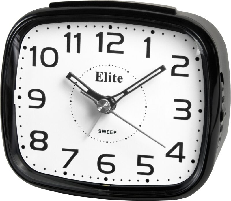 ELITE Sveglia silent con luce LED e snooze - NERO - Silent alarm clock with LED light and snooze - BLACK (ST5630_B) Unisex WATCHES