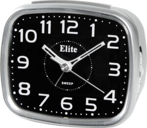 ELITE Sveglia silent con luce LED e snooze - ARGENTO - Silent alarm clock with LED light and snooze - SILVER (ST5630_S) Unisex WATCHES
