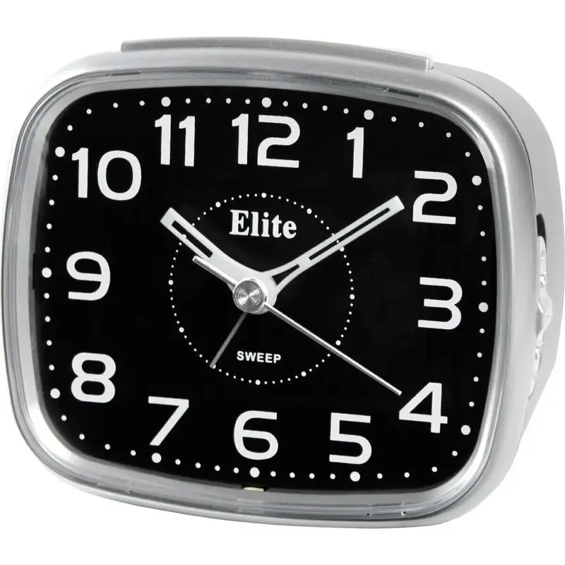 Elite Sveglia Silent Con Luce Led E Snooze - Argento - Silent Alarm Clock With Led Light And Snooze - Silver (ST5630_S) Unisex WATCHES