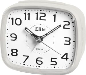 ELITE Sveglia silent con luce LED e snooze - BIANCO - Silent alarm clock with LED light and snooze - WHITE (ST5630_W) Unisex WATCHES
