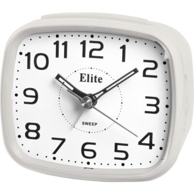 Elite Sveglia Silent Con Luce Led E Snooze - Bianco - Silent Alarm Clock With Led Light And Snooze - White (ST5630_W) Unisex WATCHES
