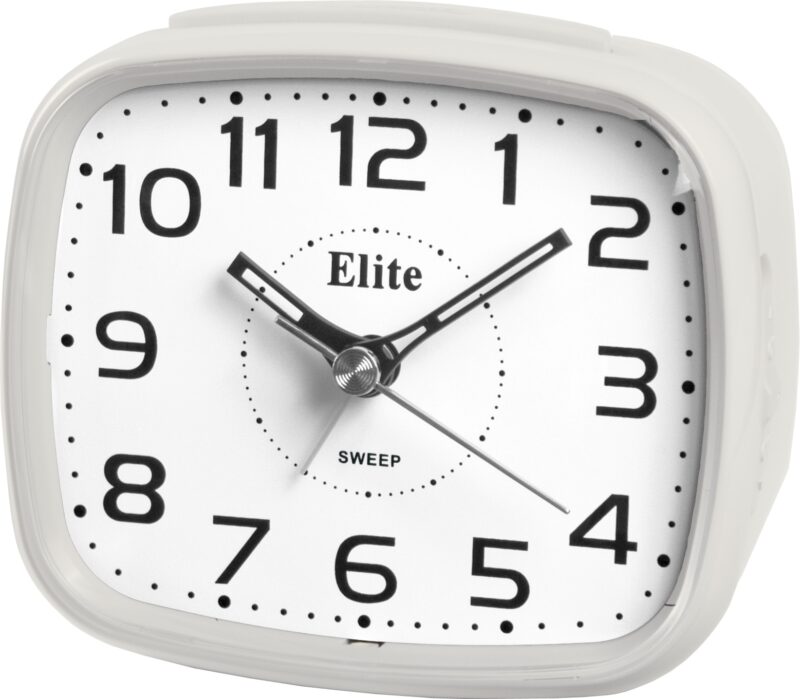 ELITE Sveglia silent con luce LED e snooze - BIANCO - Silent alarm clock with LED light and snooze - WHITE (ST5630_W) Unisex WATCHES