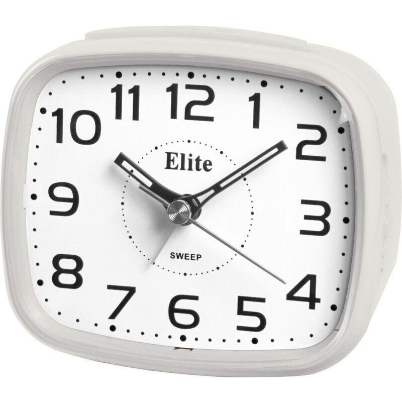 Elite Sveglia Silent Con Luce Led E Snooze - Bianco - Silent Alarm Clock With Led Light And Snooze - White (ST5630_W) Unisex WATCHES