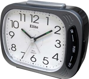 ELITE Sveglia silent. suoneria su campanello. luce. snooze - ANTRACITE - Silent alarm clock. bell ring. light. snooze - GREY (ST5650_G) Unisex WATCHES