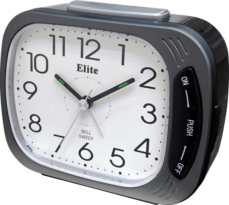 ELITE Sveglia silent. suoneria su campanello. luce. snooze - ANTRACITE - Silent alarm clock. bell ring. light. snooze - GREY (ST5650_G) Unisex WATCHES