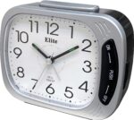 ELITE Sveglia silent. suoneria su campanello. luce. snooze - ARGENTO - Silent alarm clock. bell ring. light. snooze - SILVER (ST5650_S) Unisex WATCHES