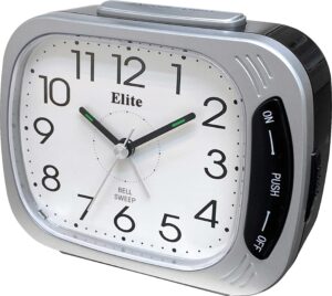 ELITE Sveglia silent. suoneria su campanello. luce. snooze - ARGENTO - Silent alarm clock. bell ring. light. snooze - SILVER (ST5650_S) Unisex WATCHES