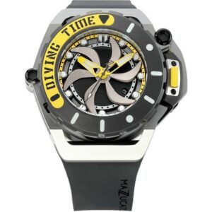 Mazzucato RIM Scuba Yellow Reversible Twin Dial Automatic SUB01-BK115 100M Men's Watch