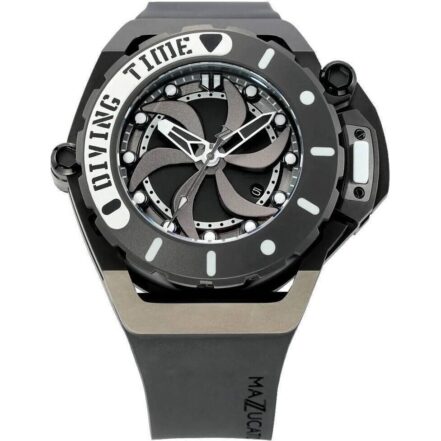 Mazzucato RIM Scuba Black Reversible Twin Dial Automatic SUB02-BKCG9 100M Men's Watch