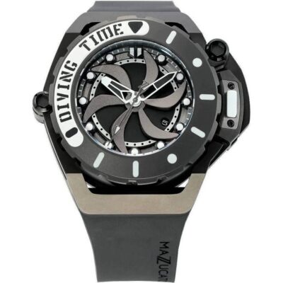 Mazzucato RIM Scuba Black Reversible Twin Dial Automatic SUB02-BKCG9 100M Men's Watch