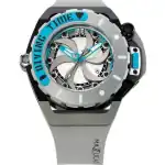 Mazzucato RIM Scuba Blue Grey Reversible Twin Dial Automatic SUB06-GY312 100M Men's Watch