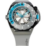 Mazzucato RIM Scuba Blue Grey Reversible Twin Dial Automatic SUB06-GY312 100M Men's Watch