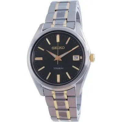 Seiko Discover More Titanium Quartz SUR377 SUR377P1 SUR377P 100M Men's Watch