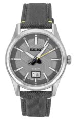 Seiko Conceptual Nylon Strap Grey Dial Quartz SUR543P1 100M Men's Watch