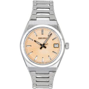 Seiko Classic Stainless Steel Salmon Dial Quartz SUR577P1 100M Women's Watch